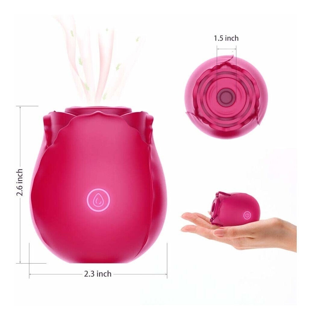 Vibrador Succionador De Clitoris Punto G Rosa Sucker Pezones