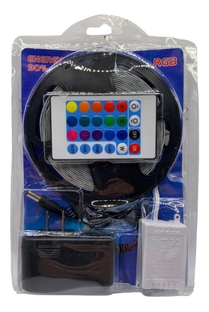 Cinta Led 2835 Rgb Bluetooth 5 Metros Control Ir Bt App Kit