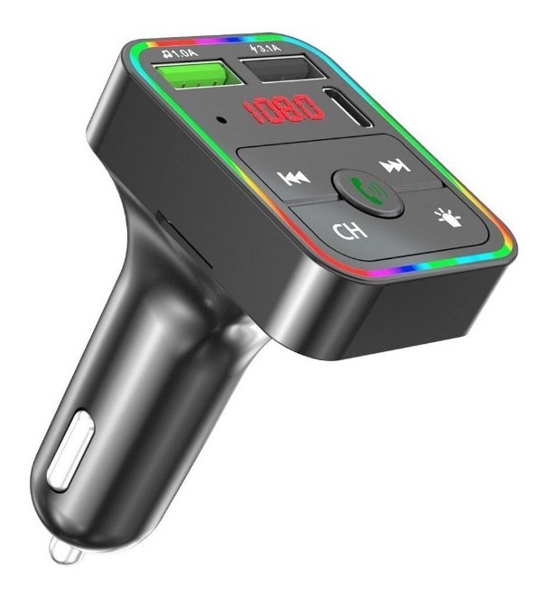 Transmisor De Carro Fm M9 Bluetooth Microsd Usb 3.1amp Carga