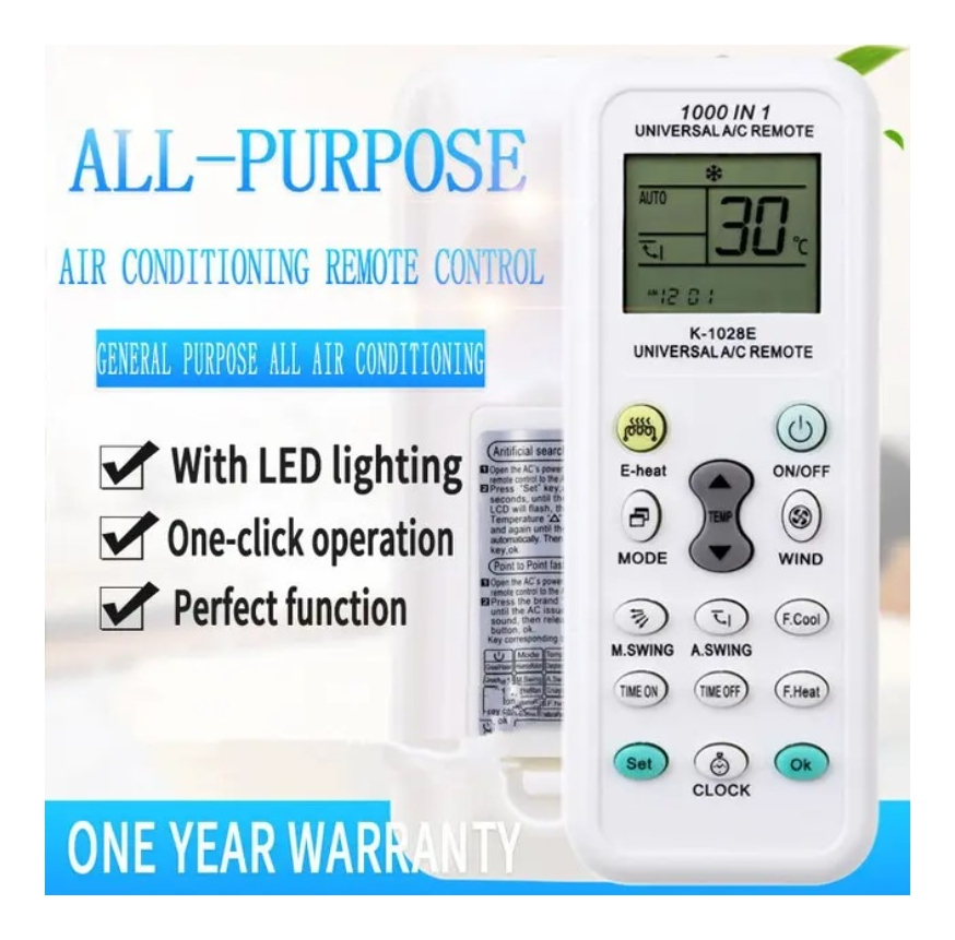 Control Remoto Universal Aire Acondicionado Split Ventana