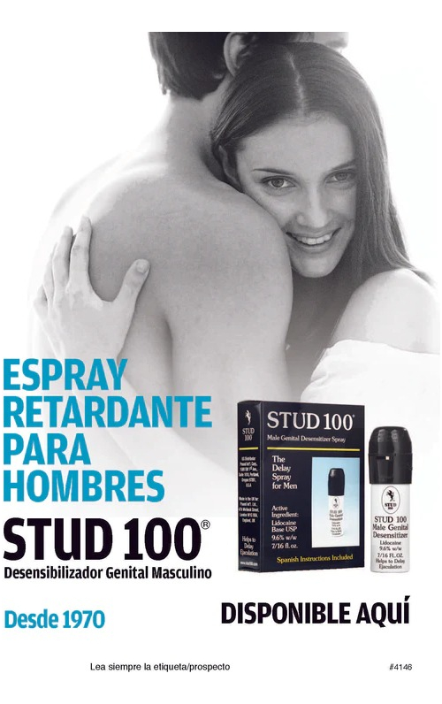 Stud 100 Retardante Masculino Spray